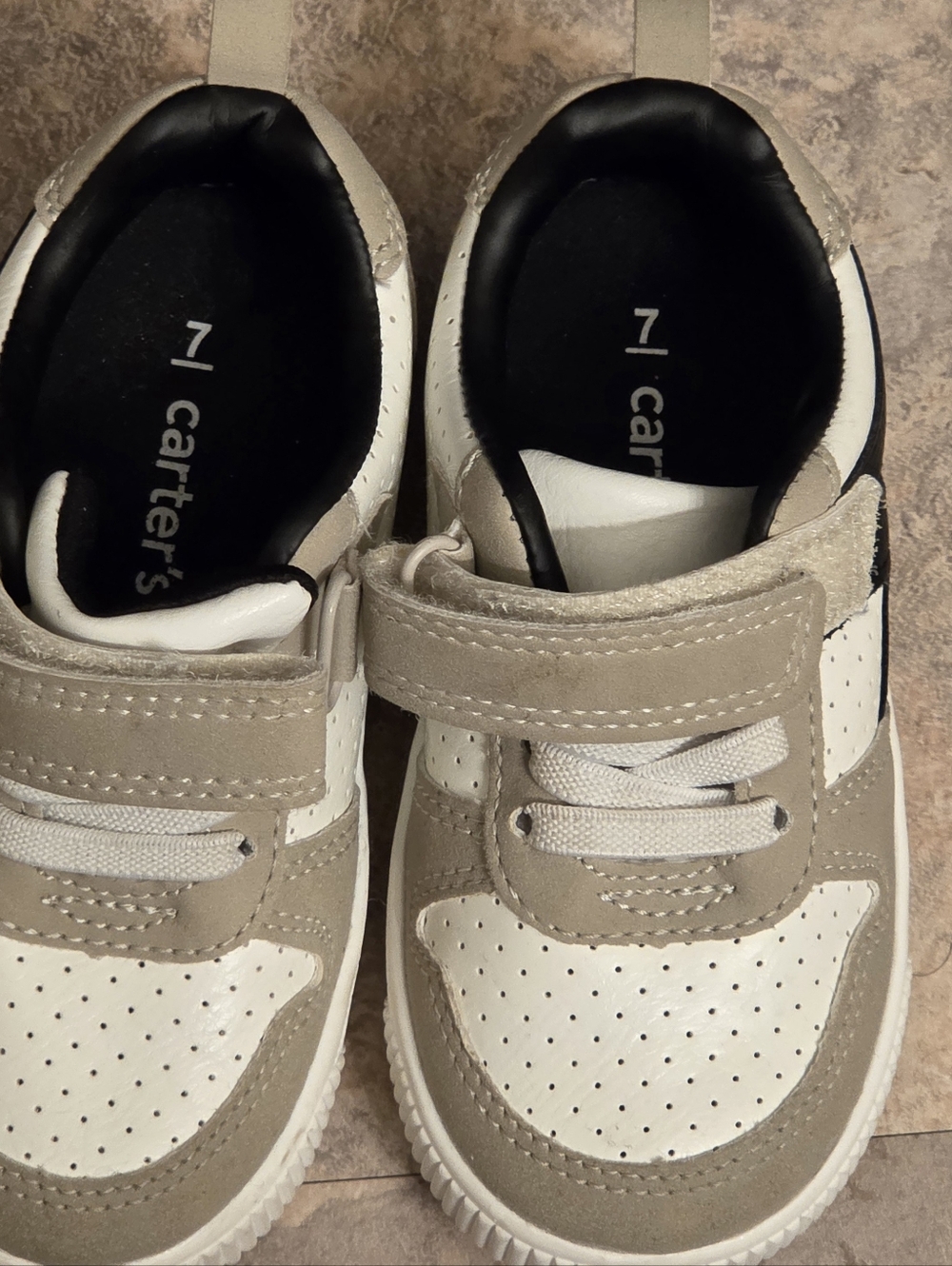Carter's Beige and White Toddler Sneakers